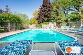 This Charming 2 bed condo is next to downtown Saugatuck and includes a pool!